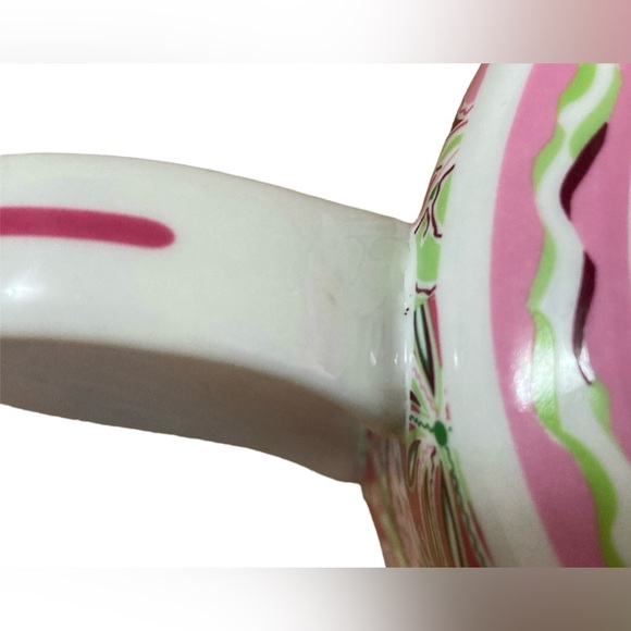 Vera Bradley Pinwheel Pink, Green 32oz Teapot Andrea by Sadek - Picture 10 of 12